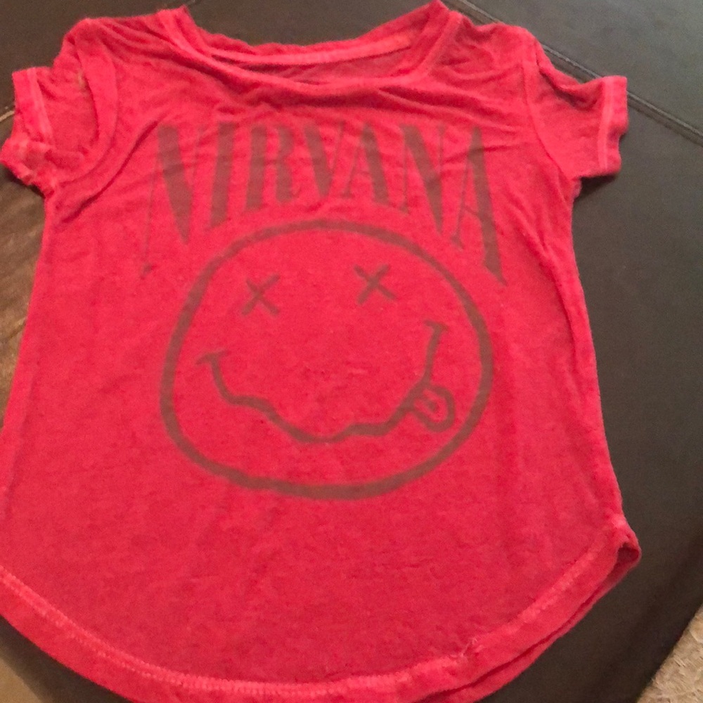 Toddler pink Nirvana T
